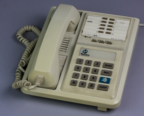 Mercury Blue Button Phone